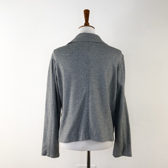 Eileen Fisher Gray Zip Up Jacket - Picture 3 of 6